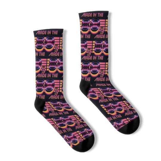 Retrowave Made In The 80s Socks