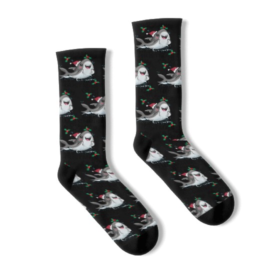 Great White Christmas Socks