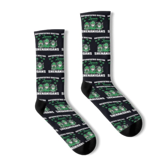 Naturopathic Doctor St. Patric's Day Socks