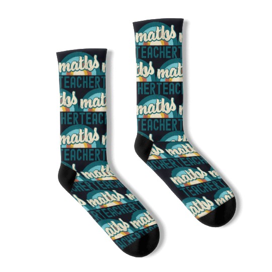 Math Teacher perfect gift for back to school Socks