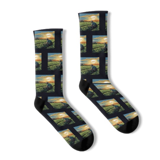 Farming Farmer Farm Agriculture Socks