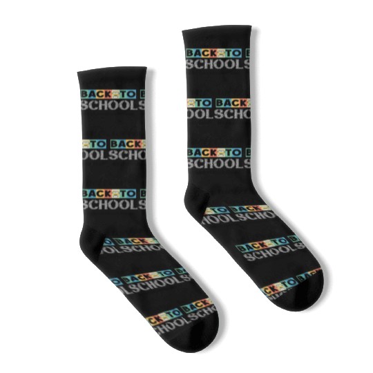 Welcome Back to School Bus Driver Transportation C Socks