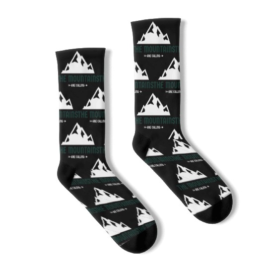 The Mountains Are Calling Socks