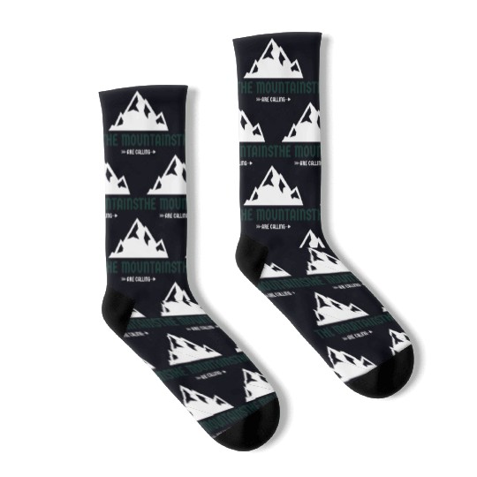 The Mountains Are Calling Socks