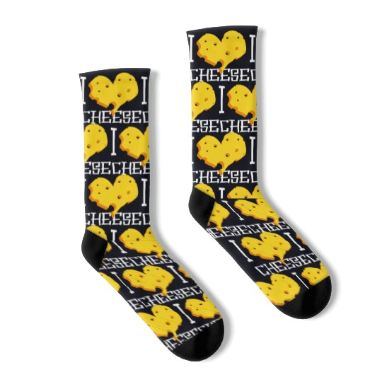 I Love Cheese Socks