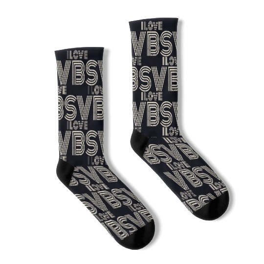 VBS Crew Summer Camp Vacation Teacher Student Socks