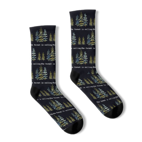 The Forest is calling Nature Lovers Socks