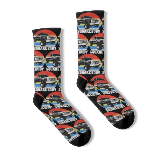 Lifted Square Body Truck Squarebody Socks