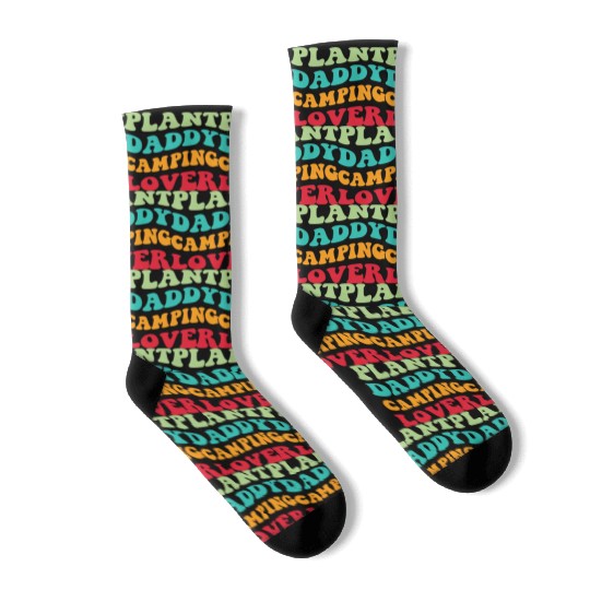 Plant Daddy Camping Lover Socks