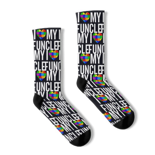I Love My Funcle Socks