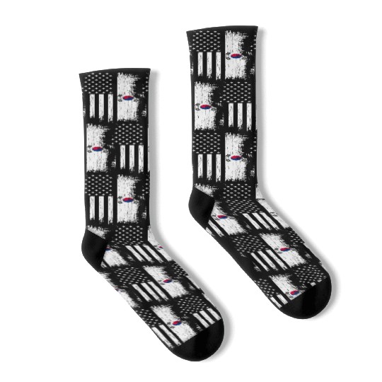 South Korean American Flag - Pride Korean Usa Socks