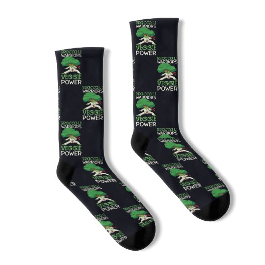Broccoli Martial Arts Karate MMA Boxing Kicks Socks