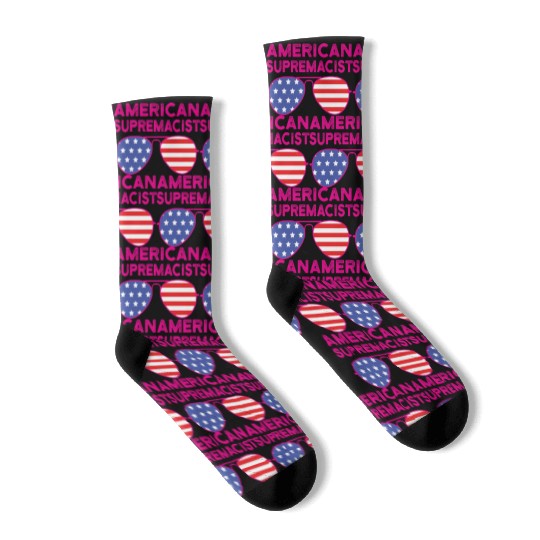 American Supremacist American Flag Merica Usa Socks