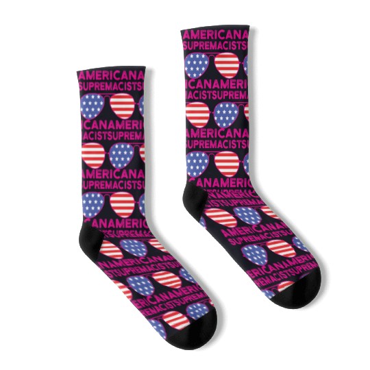 American Supremacist American Flag Merica Usa Socks