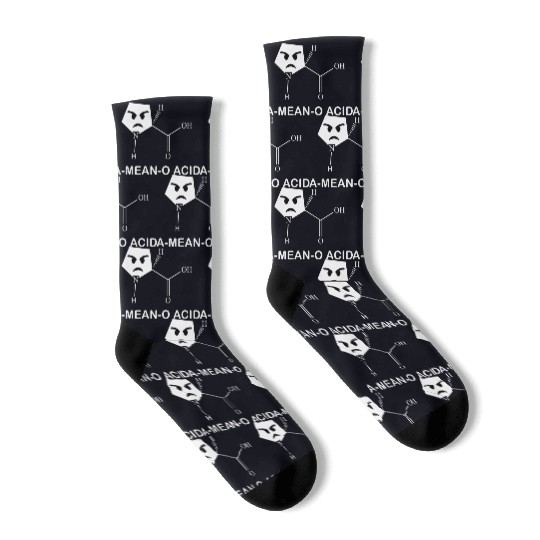 Chemistry Science Amino Joke Socks