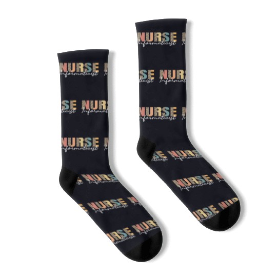 Nurse Informaticist Leopard Pattern Socks