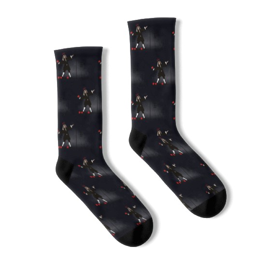 Newton Bombs Funny Physics Science Banksy Street Socks