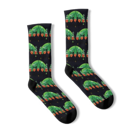 Saint Patrick s Day Horseshoe Clover Shamrock Socks
