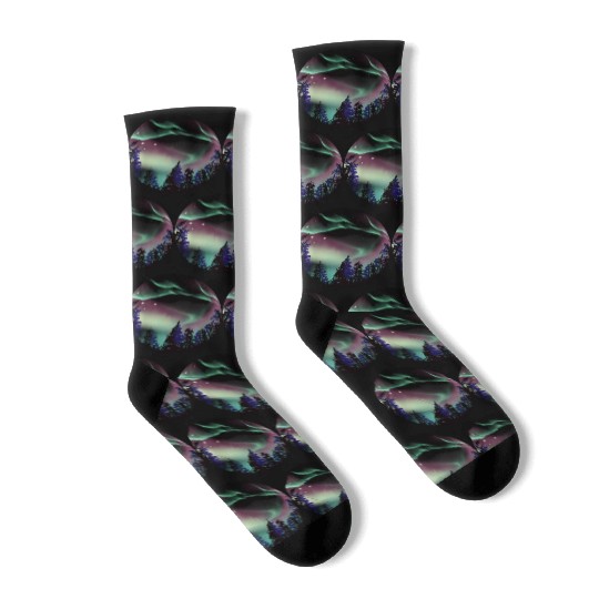 Northern Lights Aurora Borealis For Or Socks