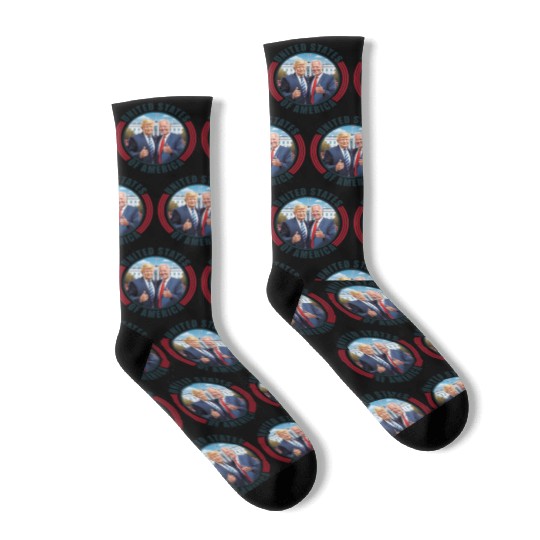 President USA Donald Trump Joe Biden Socks