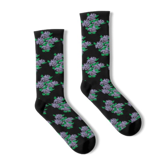 Lilac Flower T ShirtLilac Socks by Alekvik