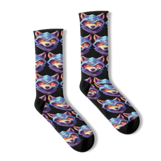 Hooded Alpha Wolf Ninja: Leader of the Night Socks