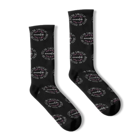 Mom Life Messy Bun Coffee Run Gangsta Rap Socks