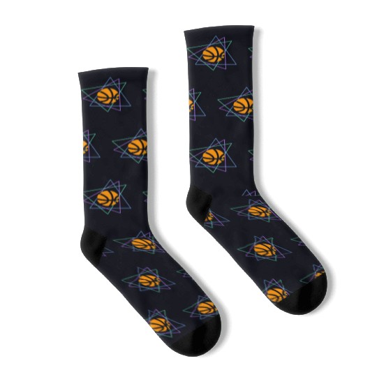 Neon Basketball Energy Socks