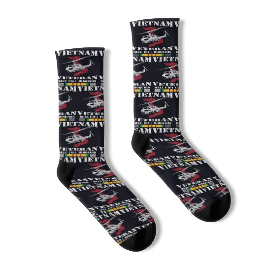 UH1 Vietnam Veteran Socks
