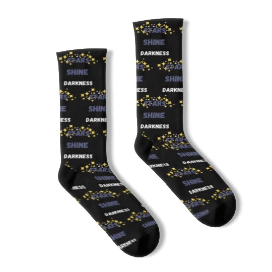 Stars can t shine without darkness 2 Socks
