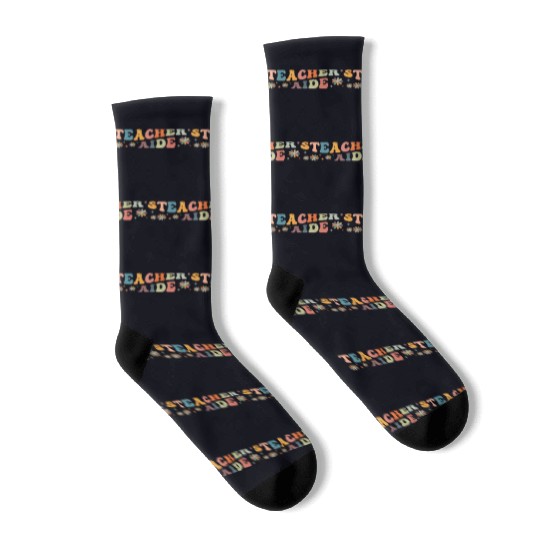 Groovy Teacher's Aide Teacher Assistant Socks