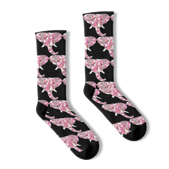 pink elephant Socks