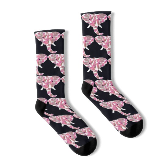 pink elephant Socks