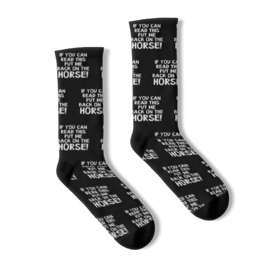 Horse Lover Can Read This Put Back On Horse Socks