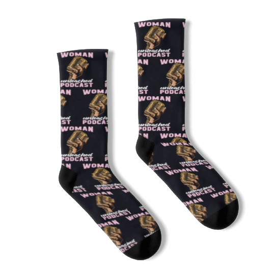 Podcasting Woman Unleashed Podcast Microphone Socks