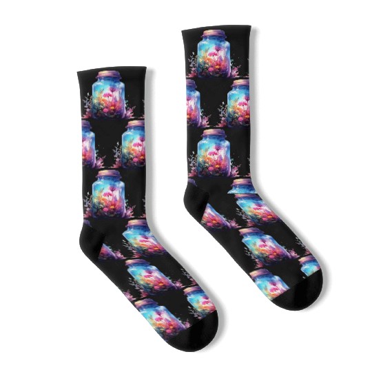Wild Flowers Socks Design - Funny gift