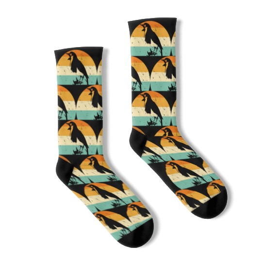 Bird Chirp Art Budgie Sparrow Canary Hummingbird Socks