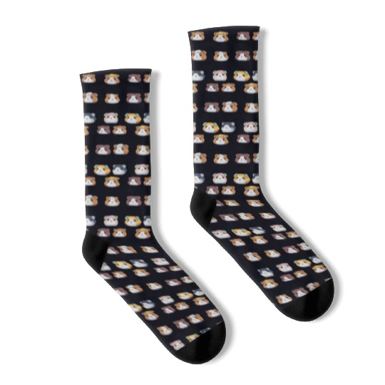 Cute Kawaii Korean Guinea Pig Pastel Stickers Pack Socks