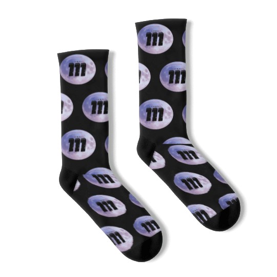 Purple Moon Angel Numbers 111 Socks