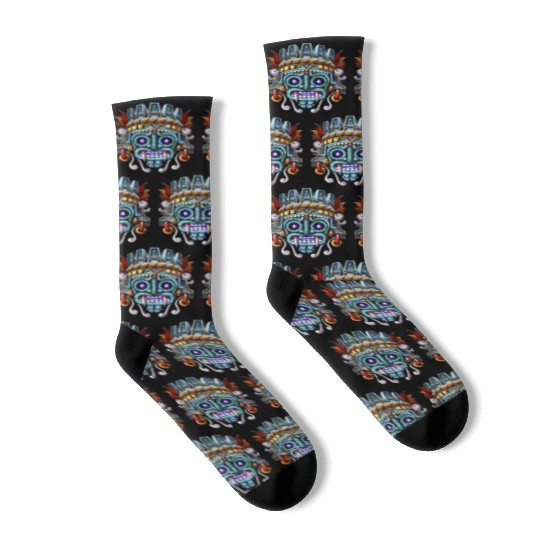 Aztec God Tlaloc Socks