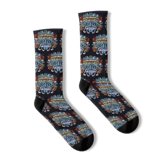 Aztec God Tlaloc Socks
