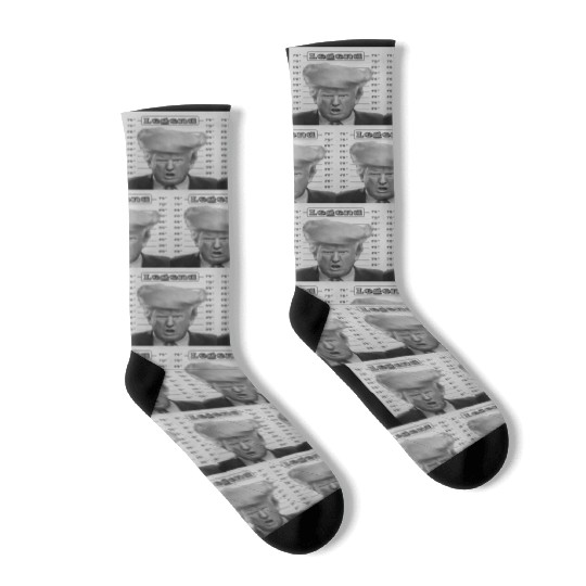 TRUMP LEGEND - FUNNY DESIGN OF DONALD TRUMP ARREST Socks