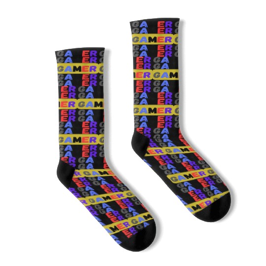 Distressed Retro Gamer Socks
