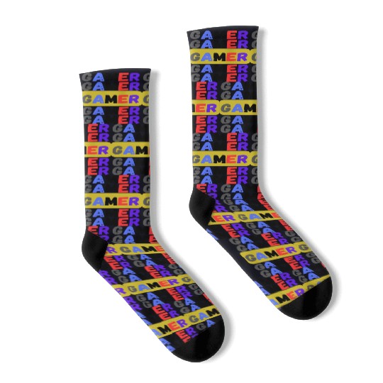 Distressed Retro Gamer Socks
