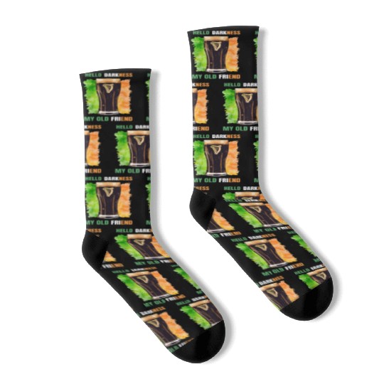 Hello Darkness My Old Friend Irish Stout Socks