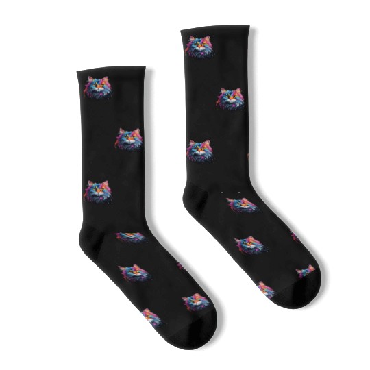 Persian Cat Animal Lover Gift Socks