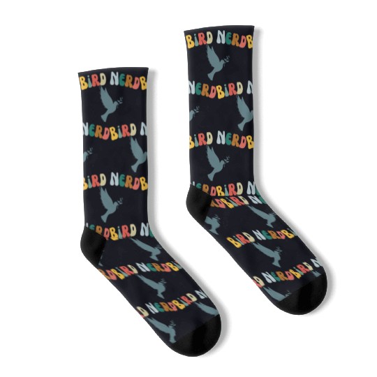 Bird Nerd , Bird Lover Socks