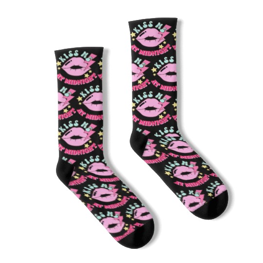 Valentine s Day Kiss Me At Midnight I Love You Be Socks