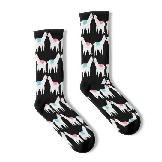 Llama Summer Wedding Anniversary Enet Socks