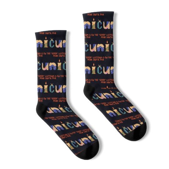 Funny NICU Christmas design Socks
